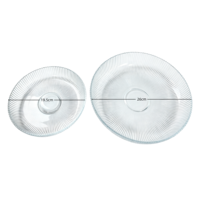 Plateau de présentation en verre blanc transparent avec couvercle, écologique, adapté à la décoration de table de mariage et à la décoration intérieure, personnalisable