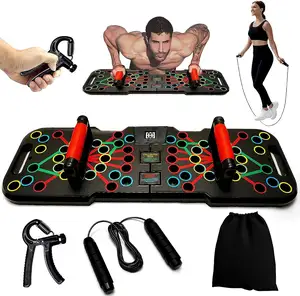 Wellshow 60 in 1 Push Up Board Foldable Push Up Board With Body Sensor Push Up Counter Multi-Functional Home Workout Equipment