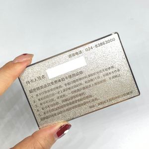 นามบัตรโลหะแบบเจาะรูสั่งทำพิเศษ สลักด้วยเลเซอร์ - Product Image 5