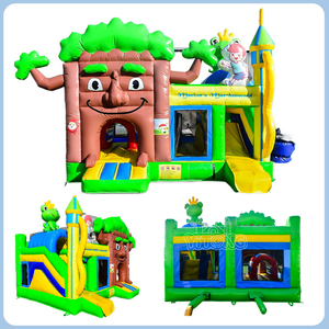 Nhảy nhà với trượt nước chất lượng cao cây vàng trẻ em bouncy <span class=keywords><strong>Inflatable</strong></span> lâu đài thư bị trả lại nhảy nhà <span class=keywords><strong>Bouncer</strong></span> với trượt Combo - Product Image 3