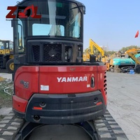 Mini-excavatrice sur chenilles en caoutchouc d'occasion de 5,5 tonnes Yanmar Vio55, faible nombre d'heures de travail, Yanmar Vio55 Vio80 Vio85 d'origine japonaise à vendre