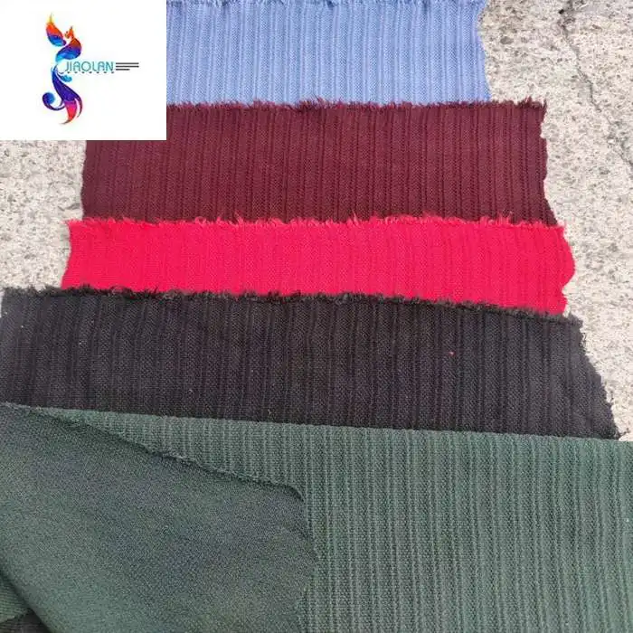Kg price beauty stripe knitted fabric wholesale TC knitting stripe fabric ready goods stocklot polyester cotton dyed fabric