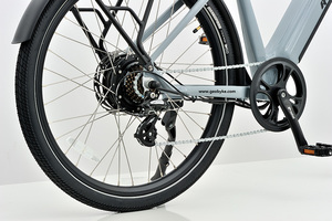 Bicicleta eléctrica de ciudad con batería de 36V y 15Ah para niños, Shimano <span class=keywords><strong>desviador</strong></span>, neumático grueso, marco de aleación de aluminio, electrónica Digital - Product Image 5