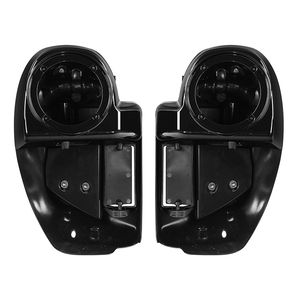 Piezas de plástico ABS de calidad para <span class=keywords><strong>Moto</strong></span>, cubierta de carenado de pierna ventilada con Legguard negro para <span class=keywords><strong>Harley</strong></span> <span class=keywords><strong>Davidson</strong></span> Touring 2014-2021 - Product Image 4