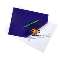 Papier carbone double face de haute qualité pour usage de bureau, papier carbone bleu personnalisé à une face, papier carbone de couleur