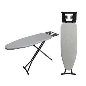Planche à repasser pliante domestique avec tissu résistant à la chaleur, support sur pieds hauts, type rectangulaire, en tissu non tissé, avec support pour fer à repasser - Product Image 1