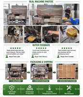 Machine à tacos croustillants en tortilla de maïs motorisée automatique robuste, grande capacité, équipement de restauration, acier inoxydable de qualité alimentaire