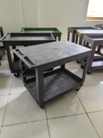 Carrito de Servicio Rodante de Plástico de Alta Resistencia para Almacén o Garaje, de Dos Niveles, con Capacidad para 500 Libras, con Ruedas de 5 Pulgadas