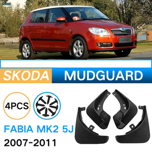 4 Pièces Bavettes de protection anti-éclaboussures pour Skoda <span class=keywords><strong>Fabia</strong></span> <span class=keywords><strong>MK2</strong></span> 5J 2007-2011, résistantes aux rayures, garde-boue avant et arrière - Product Image 6