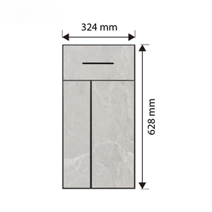 Soporte de esquina moderno todo en uno de acero inoxidable oculto para cepillos de <span class=keywords><strong>baño</strong></span> y cubo de basura para inodoro, nicho de pared - Product Image 6
