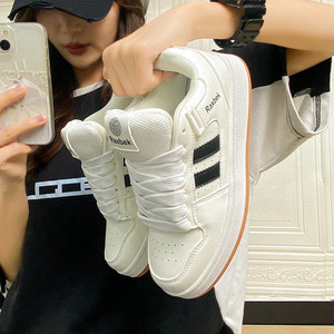 Zapatillas de Skate Casuales Transpirables de Caña Alta para Parejas - Blancas - Product Image 4