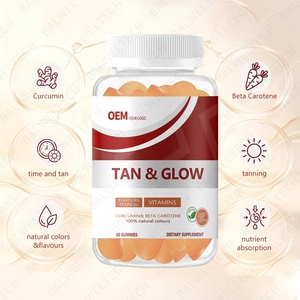 Wholesale Custom Logo Self Tan Natural Daily Beta Carotene Tanning <b>Gummies</b> <b>Bear</b> 60 Skin Tanning <b>Gummies</b> for Women Glowing Skin - Product Image 4