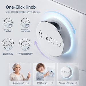 Inodoro Inteligente Electrónico de Alta Gama con Sanitización UVC, Secador de Aire Caliente y Bidé Inteligente <span class=keywords><strong>para</strong></span> Renovación de Baños en Resorts - Product Image 4