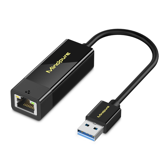 Mindpure USB 3.0 to RJ45 Gigabit Ethernet Adapter RTL8153 1000Mbps LAN Network Card for MacBook PC Laptop Nintendo Switch TV Box