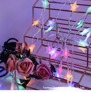 Christmas Holiday <strong>LED</strong> <strong>Star</strong> String Lights USB Plug-In Battery Operated Small Colored <strong>Stars</strong> Flashing Party Decorations - Product Image 1