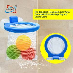 SamToy – boule de pulvérisation d'eau en caoutchouc souple flottant, jouets de <span class=keywords><strong>bain</strong></span> pour bébé, filet à cerceaux pour baignoire, Non toxique - Product Image 4
