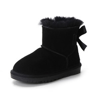 Bottes de neige en daim personnalisables pour filles, multicolores, doublées de fourrure, chaudes, bottes d'hiver pour enfants, pour un usage quotidien et en cadeau