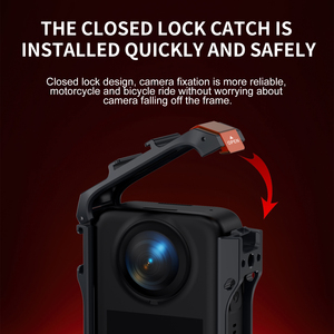 Osmo 360 Cadre de protection en alliage d'aluminium antichoc avec support de cage et capuchon d'objectif - Étui de protection complet pour caméra d'action - Product Image 4