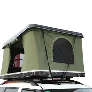 多功能玻璃纤维帆布野营硬壳4x4越野车车顶帐篷车顶大家庭户外帐篷