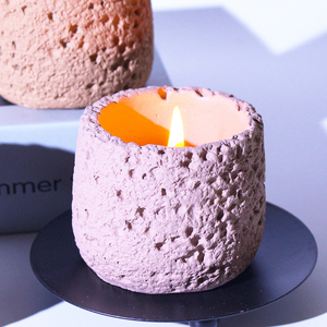 Conteneurs à bougies vides personnalisables avec logo, écologiques, pots à bougies fantaisie en ciment sur mesure - Product Image 5