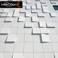 Façade ventilée, panneaux décoratifs en aluminium, revêtement métallique extérieur, façade de bâtiment