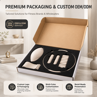 Micogo – Ensemble d'équipement de Pilates 5-en-1 en silicone liquide de qualité supérieure, personnalisé, avec coffret cadeau de luxe pour entraînement à domicile