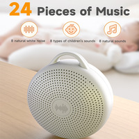 Máquina de Ruido Blanco para Dormir Directo de Fábrica con Temporizador, Altavoz Inalámbrico Portátil Compacto para Noche, con Luz Nocturna RGB Integrada de Plástico y Cristal