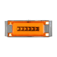 Feu de gabarit latéral LED à large surface avec guide de lumière, clignotant dynamique séquentiel, lampe d'avertissement arrière pour camion et remorque