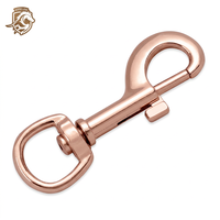 HORSE LOVE 16*79mm 102169 Mousqueton pivotant en zinc, style simple, couleur et design personnalisés