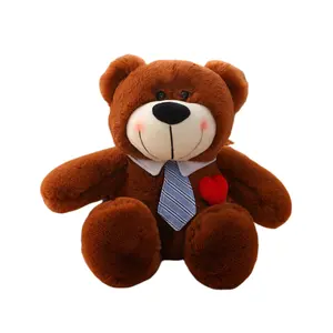 Sweet Valentine Gifts Cute 35cm Love Heart & Tie Stuffed Teddy Bear Plush Toys