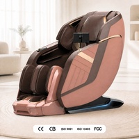 Fauteuil de massage corps entier zéro gravité SL Track 3D avec rouleaux, airbags chauffants, rouleaux pour mollets et pieds, musique Bluetooth et écran tactile