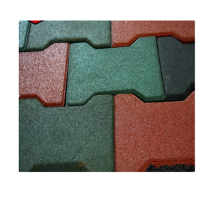 Adoquines reciclados de hueso de perro para suelo de goma de 160mm * 200mm para pasarela - Product Image 2