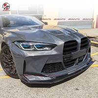 Modification automobile : Splitter de pare-chocs avant en fibre de carbone sèche pré-imprégnée pour G82 M4 Cabriolet M3 G80, Diffuseur de lèvre avant, 21-25y