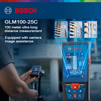 Télémètre laser Bosch GLM100-25C, portée de 100 m, viseur numérique, synchronisation IP54, outil de mesure professionnel pour l'extérieur