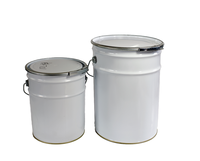 Fût en acier de 55 gallons (200L, 220L) et petit fût en plastique HDPE de 20L, 25L, 30L pour le stockage de liquides industriels
