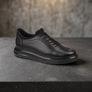 Zapatos Deportivos de Piel Genuina para Hombre, Modelo 6630, de Alta Calidad, Clásicos para Otoño/Invierno, con Cordones, Punta Redonda y Suela de EVA - Product Image 3