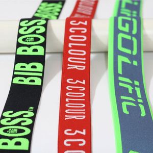 Bán hàng nóng Polyester Spandex hẹp Vải Jacquard Loom vải Nhà cung cấp đàn hồi Jacquard Webbing vành đai băng đàn hồi Webbing - Product Image 3