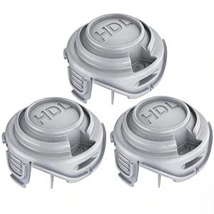 Paquete de 3 Cubiertas de Repuesto para Cabezal de Recortadora 90588530 RSBD-01 HDL, Resistentes, Color Negro, para Recortadoras de Césped DECKER STC5433 STC5433PC - Product Image 1