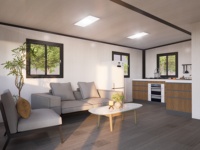 Maison préfabriquée portable extensible de luxe de 20 pieds, maison pliable moderne, mini-maison préfabriquée en conteneur pour résidences et hôtels
