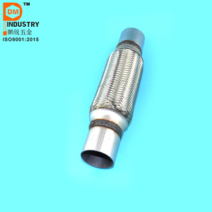 Автомобильный глушитель выхлопной трубы гибкая труба из нержавеющей стали двойной плетеный гибкий сильфон - Product Image 4