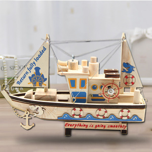 Vente en gros Nouveau produit Cadeau d'anniversaire <span class=keywords><strong>Bateau</strong></span> <span class=keywords><strong>pirate</strong></span> Voile Série Boîte à musique Modèle en bois Artisanat Collection Décoration - Product Image 2