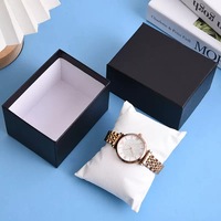 Boîtes à montres en carton noir personnalisées avec couvercle pour l'emballage de montres et bracelets pour hommes – Offre Spéciale