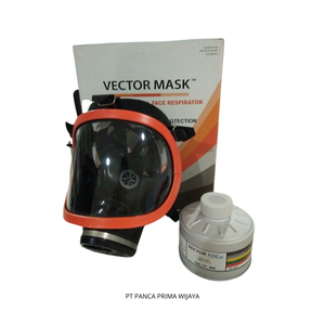 หน้ากากป้องกันสารเคมีแบบเต็มหน้าคุณภาพสูง พร้อมตลับกรอง Vector MA ขนาดเอเชีย ป้องกันแก๊สและสารเคมี - Product Image 4