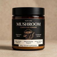 Complexe d'extraits de champignons, complément alimentaire à base de plantes, soutien immunitaire pour adultes et soin des cheveux, naturel, 300g, OEM/ODM, marque privée