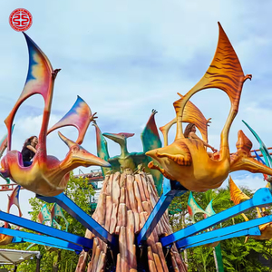 Équipement d'amusement ascendant rotatif attrayant à 12 bras 24 sièges avec <span class=keywords><strong>dinosaure</strong></span> autonome à vendre - Product Image 6