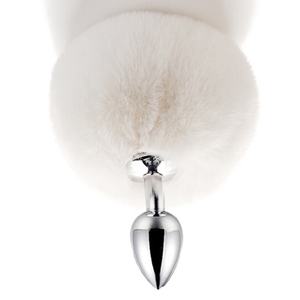 Yumuşak tavşan kuyruk Metal su geçirmez Anal Plug tilki/kedi/köpek kuyruk flört kadın Backcourt Anal yetişkin malzemeleri - Product Image 1