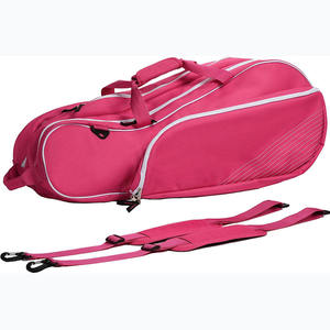 Échantillon gratuit Sac de tennis vintage en cuir pour femme Sac de sport élégant avec pochette amovible Convient aux raquettes de 13 pouces - Product Image 4