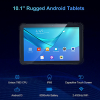 Tablet PC Android Industri Tangguh 10.1 Inci 8500mAh IP65 Panel Sentuh untuk Kios Kendaraan Otomasi Pabrik Mendukung OEM OD