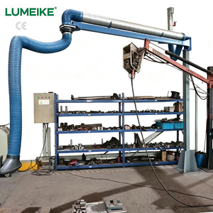 LUMEIKE LMK-FL Brazo Extractor de Humos Flexible y Ajustable de 2-6m con Soporte de Suelo para Fábrica, Brazo de Succión de Polvo para Pulido - Product Image 3