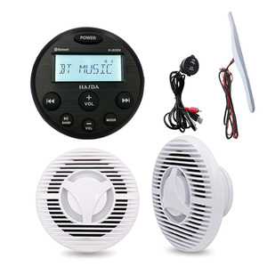 Waterproof Marine 6.5-inch Two-way Speaker H-058 * 2 + BT <b>MP3</b> Digital Media Radio <b>Player</b> H-808N+<b>USB</b> Data Cable+Antenna Kit - Product Image 5